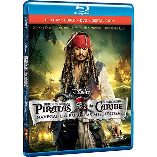 Tamanhos, Medidas e Dimensões do produto Combo Blu-ray Duplo + DVD + Digital Copy Piratas do Caribe 4 (4 Discos)
