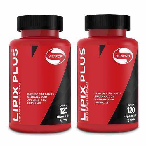Tamanhos, Medidas e Dimensões do produto Combo 2 - Lipix Plus - 120 Cápsulas - Vitafor