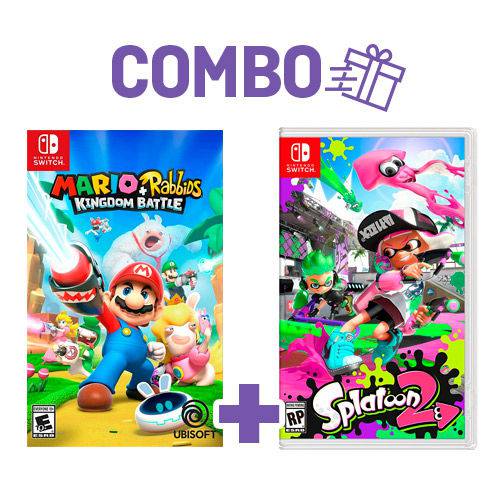 Tamanhos, Medidas e Dimensões do produto Combo Mario + Rabbids: Kingdom Battle + Splatoon 2 - Switch