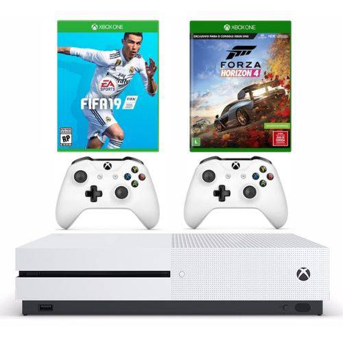 Tamanhos, Medidas e Dimensões do produto Combo Xbox One S 1TB + Forza Horizon 4 + FIFA 19 + Controle Extra