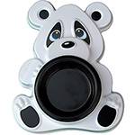 Tamanhos, Medidas e Dimensões do produto Comedouro para Pet Panda Branco e Preto Pequeno - Pet We