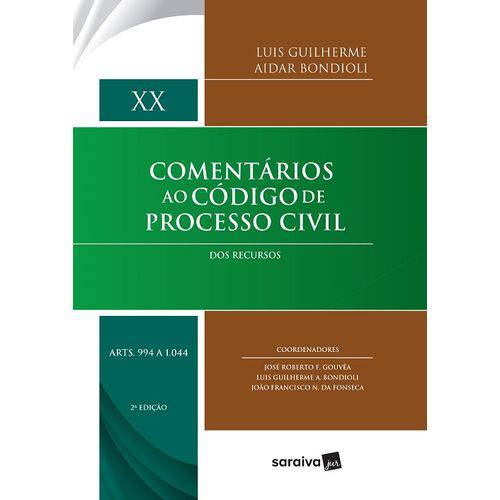 Tamanhos, Medidas e Dimensões do produto Comentarios ao Codigo de Processo Civil - Vol Xx - Saraiva