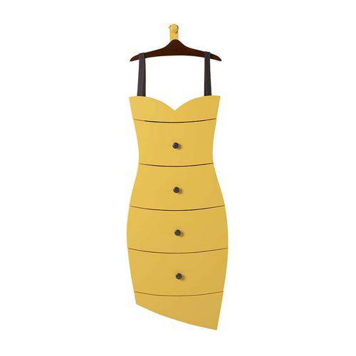 Tamanhos, Medidas e Dimensões do produto Cômoda Dress 4 Gv Amarelo