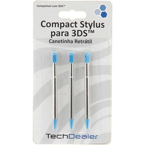 Tamanhos, Medidas e Dimensões do produto Compact Stylus para 3DS - Canetinha Retrátil (Azul)