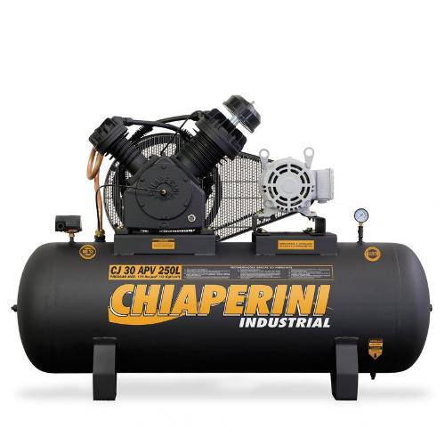 Tamanhos, Medidas e Dimensões do produto Compressor Chiaperini Cj30 Apv 250lts 175psi/12.3bar 7.5cv 220/380v Trifasico