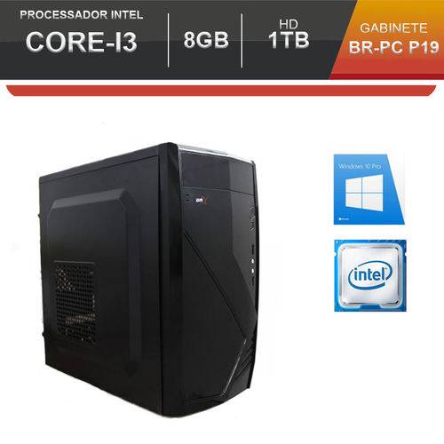 Tamanhos, Medidas e Dimensões do produto Computador BR One Desktop Intel Core I3-2120, 8GB, HD 1T, DVD-Rw, Windows 10 Pro