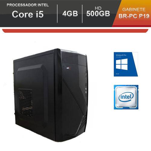 Tamanhos, Medidas e Dimensões do produto Computador BR One Desktop Intel Core I5 2400, 4GB, HD 500, DVD-Rw, Gabinete BR Pc, Windows 8 Pro