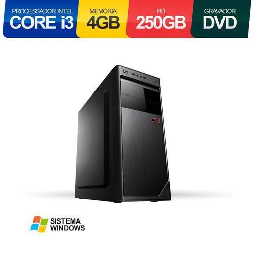 Tamanhos, Medidas e Dimensões do produto Computador Corporate Intel Core I3 2.93Ghz 4Gb HD 250Gb Gravador DVD e Cd Windows