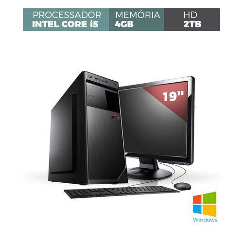 Tamanhos, Medidas e Dimensões do produto Computador Corporate Intel Core I5 Memória 4GB HD 2Tb Windows Monitor 19'' Teclado e Mouse