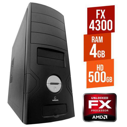 Tamanhos, Medidas e Dimensões do produto Computador Desktop Concórdia Amd Fx 4300 4GB HD 500GB