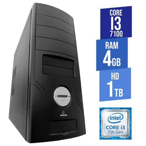 Tamanhos, Medidas e Dimensões do produto Computador Desktop Concórdia Core I3 4GB HD 1TB