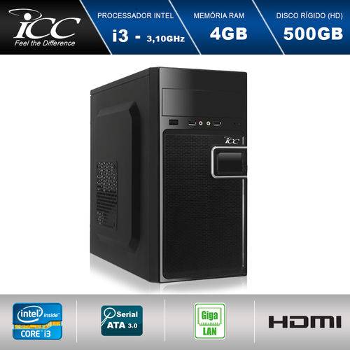 Tamanhos, Medidas e Dimensões do produto Computador Desktop ICC IV2341-S Intel Core I3 3.10 Ghz 4gb HD 500GB Linux