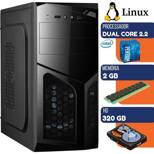 Tamanhos, Medidas e Dimensões do produto Computador Desktop Intel Dual Core 2.2ghz 2gb HD 320gb Linux