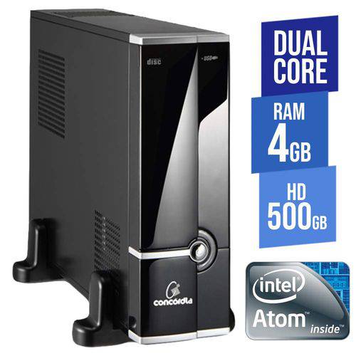 Tamanhos, Medidas e Dimensões do produto Computador Empresarial Concórdia SFF Dual Core 4GB HD 500GB