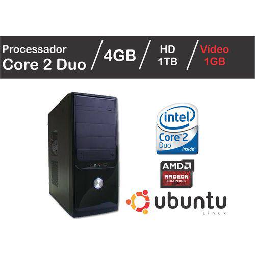 Tamanhos, Medidas e Dimensões do produto Computador Intel Core 2 Duo 4GB HD 1TB Vídeo R5 230 1GB LINUX WIFI