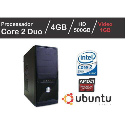 Tamanhos, Medidas e Dimensões do produto Computador Intel Core 2 Duo 4GB HD 500 Vídeo R5230 1GB LINUX WIFI
