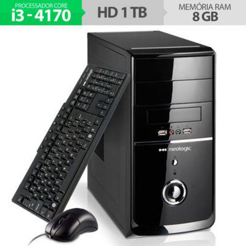 Tamanhos, Medidas e Dimensões do produto Computador Neologic NLI48701 Intel Core I3-4170 8GB 1TB Windows 7