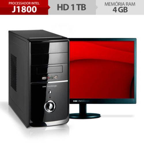 Tamanhos, Medidas e Dimensões do produto Computador Neologic NLI48289 Dual Core J1800 4GB 1TB + Monitor 18,5" Linux