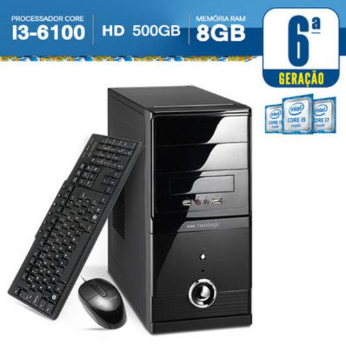 Tamanhos, Medidas e Dimensões do produto Computador Neologic NLI56723 Intel Core I3-6100 8GB 500GB Linux