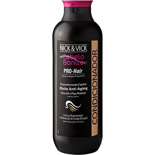 Tamanhos, Medidas e Dimensões do produto Condicionador - Pro-Hair Efeito Anti-Aging 250ml - Nick&Vick