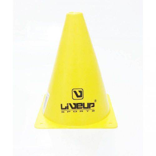 Tamanhos, Medidas e Dimensões do produto Cone de Agilidade - 18cm - Amarelo Liveup Treinamento Funcional