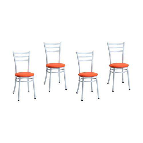 Tamanhos, Medidas e Dimensões do produto Conjunto 4 Cadeiras 344 Laranja Criativa