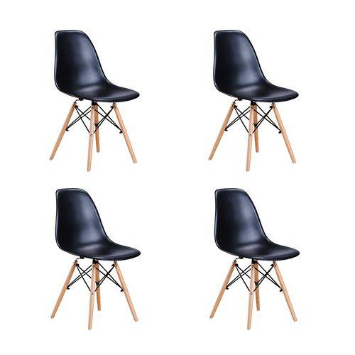 Tamanhos, Medidas e Dimensões do produto Conjunto 4 Cadeiras Eames Eiffel - Preto