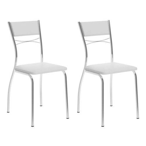Tamanhos, Medidas e Dimensões do produto Conjunto 2 Cadeiras 1701 Branca