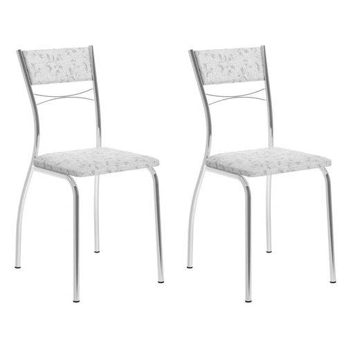 Tamanhos, Medidas e Dimensões do produto Conjunto 2 Cadeiras 1701 Fantasia Branco