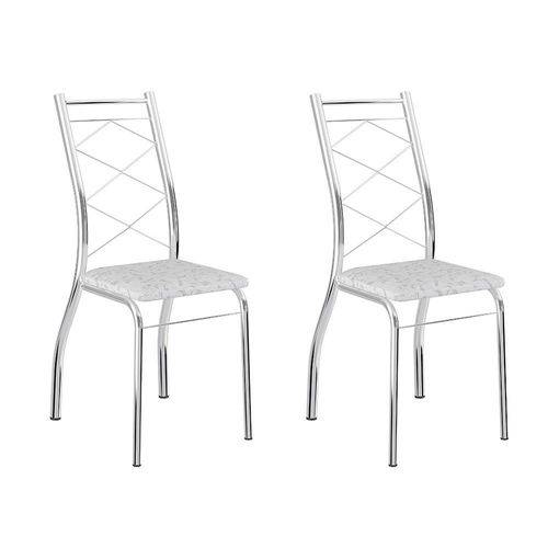 Tamanhos, Medidas e Dimensões do produto Conjunto 2 Cadeiras 1710 Fantasia Branco