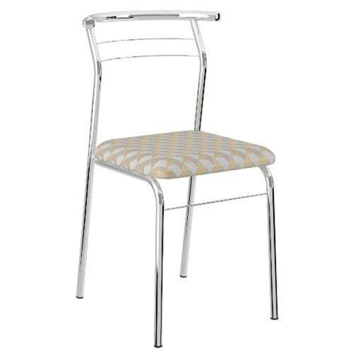 Tamanhos, Medidas e Dimensões do produto Conjunto 2 Cadeiras Carraro 1708 - Cromado / Tecido Retrô Metalizado