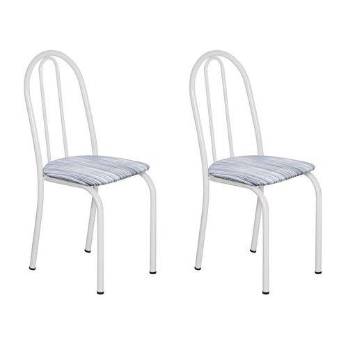 Tamanhos, Medidas e Dimensões do produto Conjunto 2 Cadeiras Éos Branco e Linho