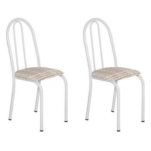 Tamanhos, Medidas e Dimensões do produto Conjunto 2 Cadeiras Éos Branco e Rattan