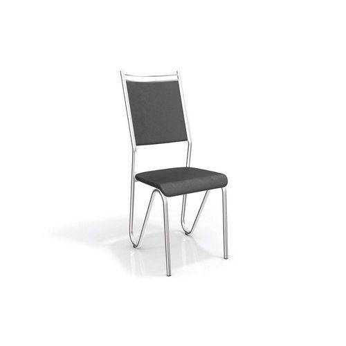 Tamanhos, Medidas e Dimensões do produto Conjunto 2 Cadeiras Londres Crome Kappesberg Preto