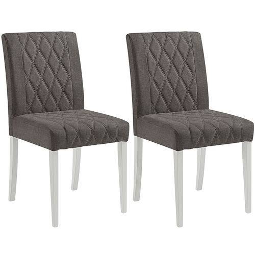 Tamanhos, Medidas e Dimensões do produto Conjunto 2 Cadeiras Menta – Tremarin - Branco / Cinza