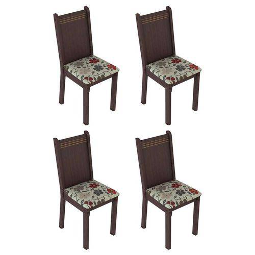 Tamanhos, Medidas e Dimensões do produto Conjunto com 4 Cadeiras Cora e Hibiscos