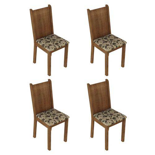 Tamanhos, Medidas e Dimensões do produto Conjunto com 4 Cadeiras Cora Rustic e Floral