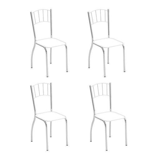 Tamanhos, Medidas e Dimensões do produto Conjunto com 4 Cadeiras Positano Branco