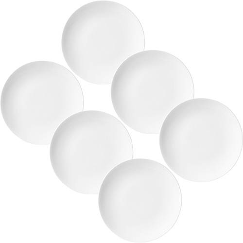 Tamanhos, Medidas e Dimensões do produto Conjunto com 6 Pratos Rasos 28cm - Mail Order Coup White - Oxford