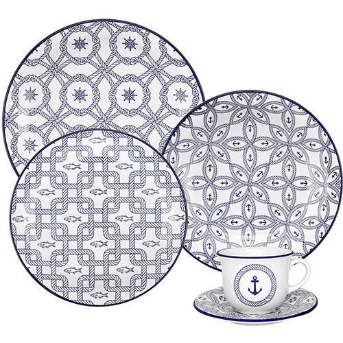 Tamanhos, Medidas e Dimensões do produto Conjunto com 6 Xícaras de Chá 200ml com Píres Floreal Náutico - Oxford Daily