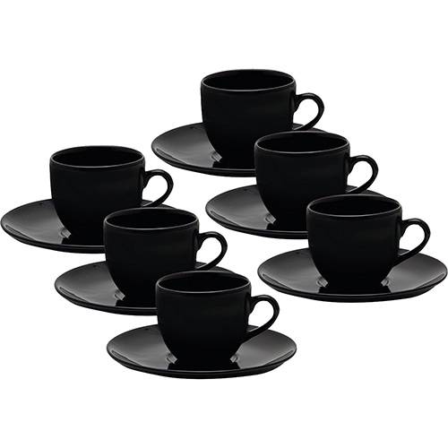 Tamanhos, Medidas e Dimensões do produto Conjunto com 6 Xícaras de Chá com Pires - Mail Order Coup Black - Oxford