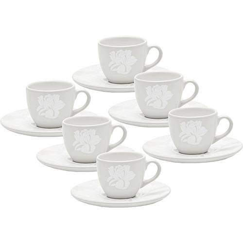 Tamanhos, Medidas e Dimensões do produto Conjunto com 6 Xícaras de Chá com Pires - Mail Order Coup Blanc - Oxford
