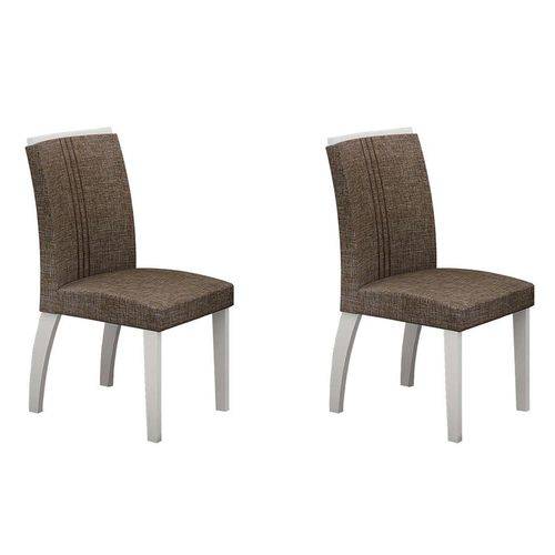 Tamanhos, Medidas e Dimensões do produto Conjunto com 2 Cadeiras Alemanha Linho Branco