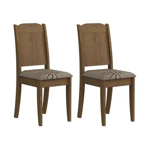 Tamanhos, Medidas e Dimensões do produto Conjunto com 2 Cadeiras Bárbara Ii Savana e Café
