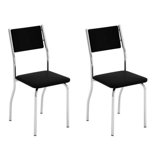 Tamanhos, Medidas e Dimensões do produto Conjunto com 2 Cadeiras Batelo Preto