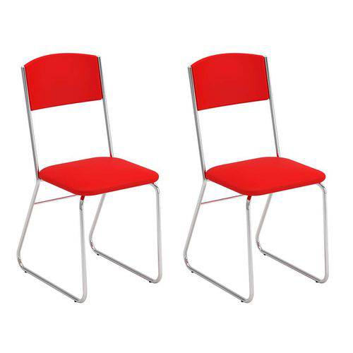 Tamanhos, Medidas e Dimensões do produto Conjunto com 2 Cadeiras Batelo Vermelho