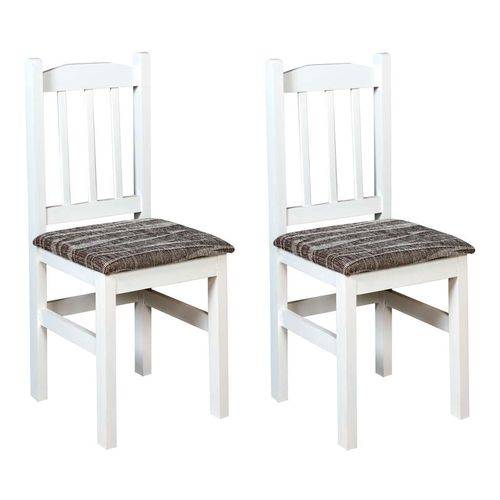 Tamanhos, Medidas e Dimensões do produto Conjunto com 2 Cadeiras Di Marzio Branca e Cinza