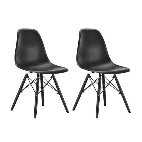 Tamanhos, Medidas e Dimensões do produto Conjunto com 2 Cadeiras Eames Eiffel Condá Preto