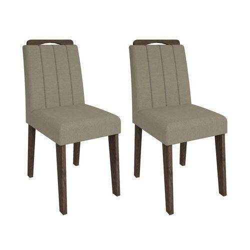 Tamanhos, Medidas e Dimensões do produto Conjunto com 2 Cadeiras Elisa Marrocos e Caramelo
