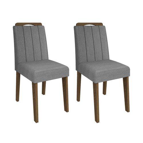 Tamanhos, Medidas e Dimensões do produto Conjunto com 2 Cadeiras Elisa Savana e Cinza